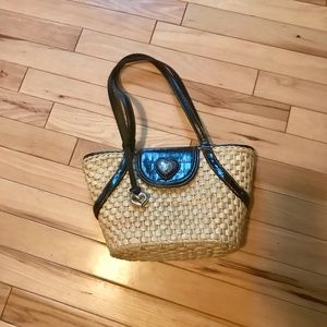 Brighton Straw Bucket Purse